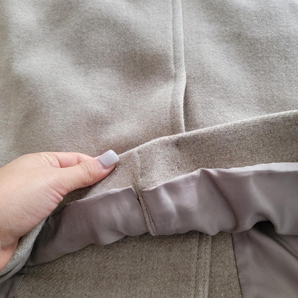 Madewell Copenhagen Belted Coat Insuluxe Cashmere Wool Blend size XXL Oatmeal - Picture 12 of 12